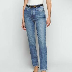 Reformation Cynthia High Rise Straight Jeans
